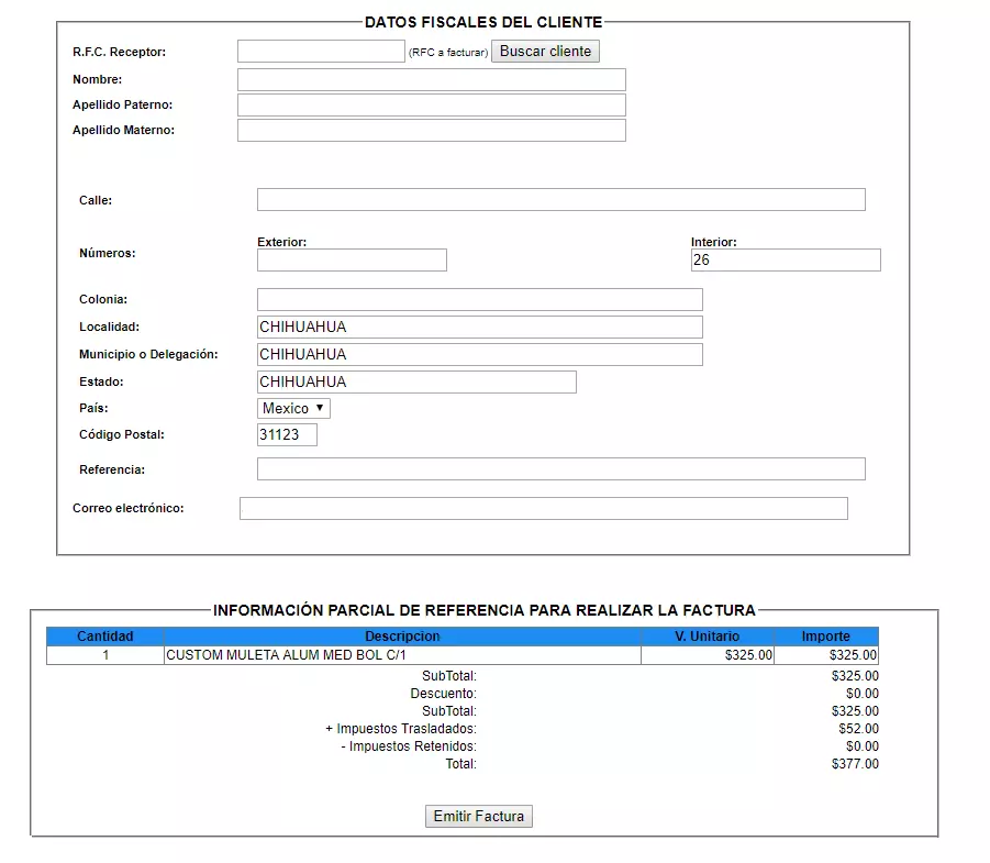 Datos fiscales farmacia san pablo